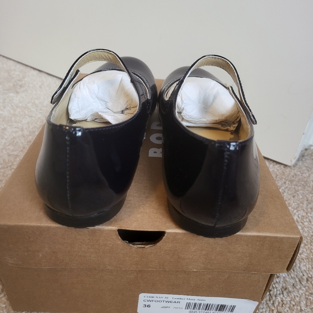 ♥️NWT♥️ BODEN GIRLS GENUINE LEATHER MARYJANES - Picture 7 of 9